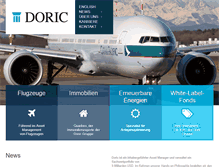 Tablet Screenshot of doric.com
